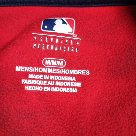 Vintage Atlanta Braves Blue & Red ¾-Zip Jacket – “A” Logo – Men’s Medium - Picture 4 of 8